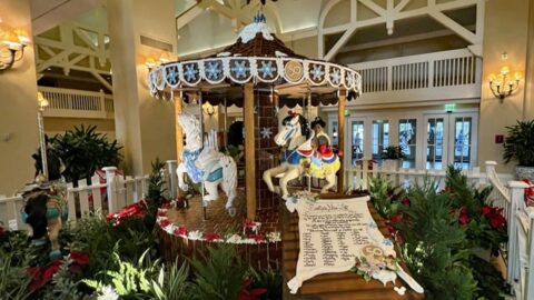 You don’t want to miss this year’s amazing Beach Club gingerbread carousel and treats