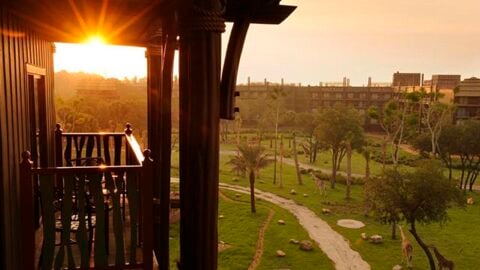 You will find the ultimate room with a view at Disney’s Animal Kingdom Lodge