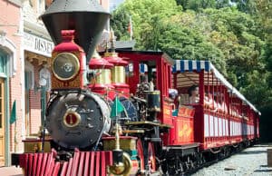 Fire breaks out at one of the Disney railroad train stations