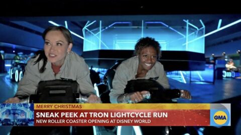 New Video: Sneak peek of riding TRON Lightcycle Run