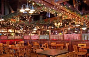 People evacuated out of a restaurant at Disney's Hollywood Studios