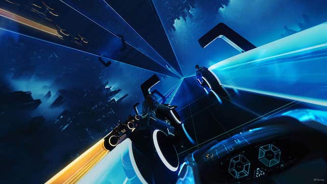Unique photo and video opportunities on the new TRON attraction