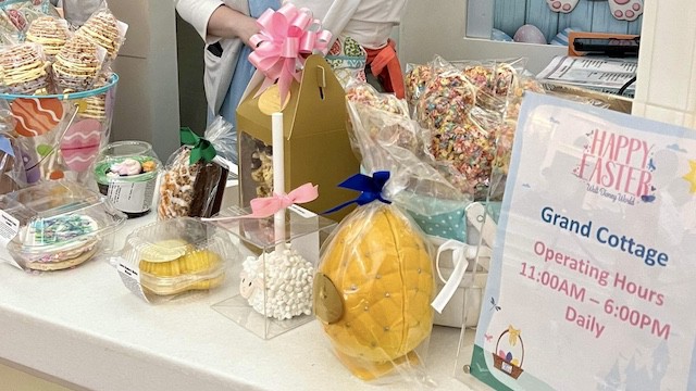 Check out the amazing Easter treats and eggs on display at Disney World