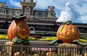 Decorations and holiday merchandise take over the Magic Kingdom