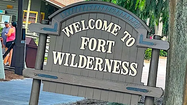 Disney's Fort Wilderness Cabins sign