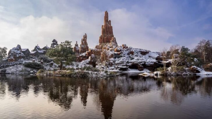 A Rare Look at Disney Covered in Snow