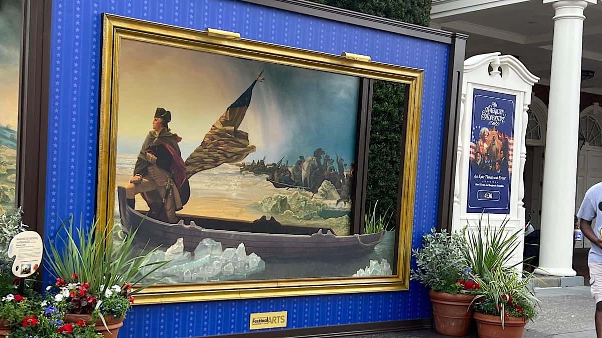 Epcot festival of arts America photo op backdrop - KennythePirate.com