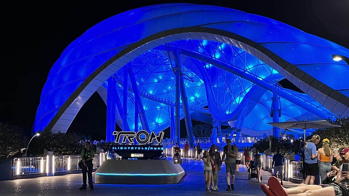 Tron at Night in Magic Kingodm