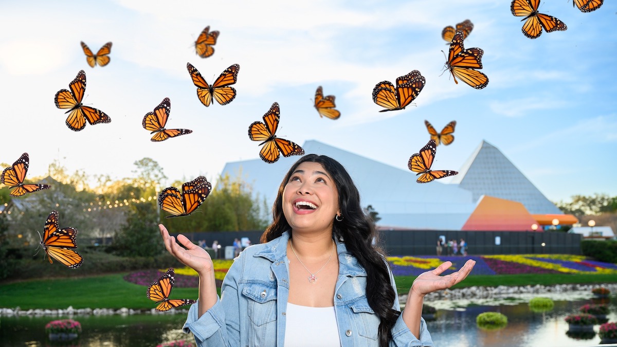 Butterflies Photopass magic shot