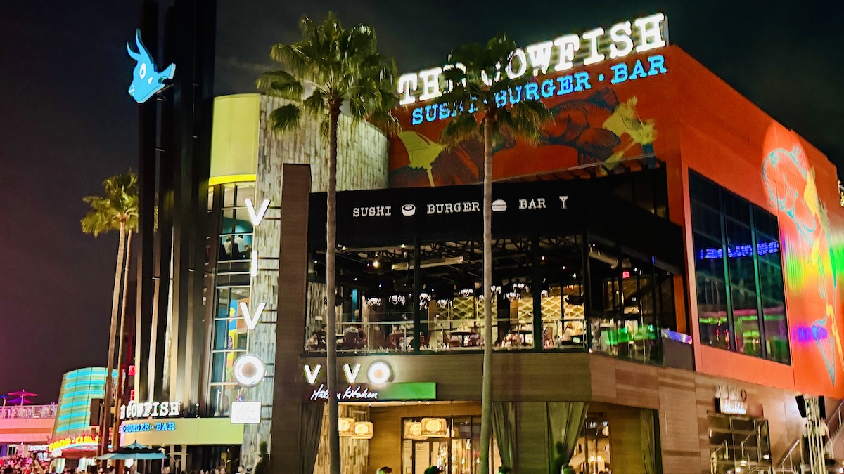 Cowfish exterior from a distance citywalk