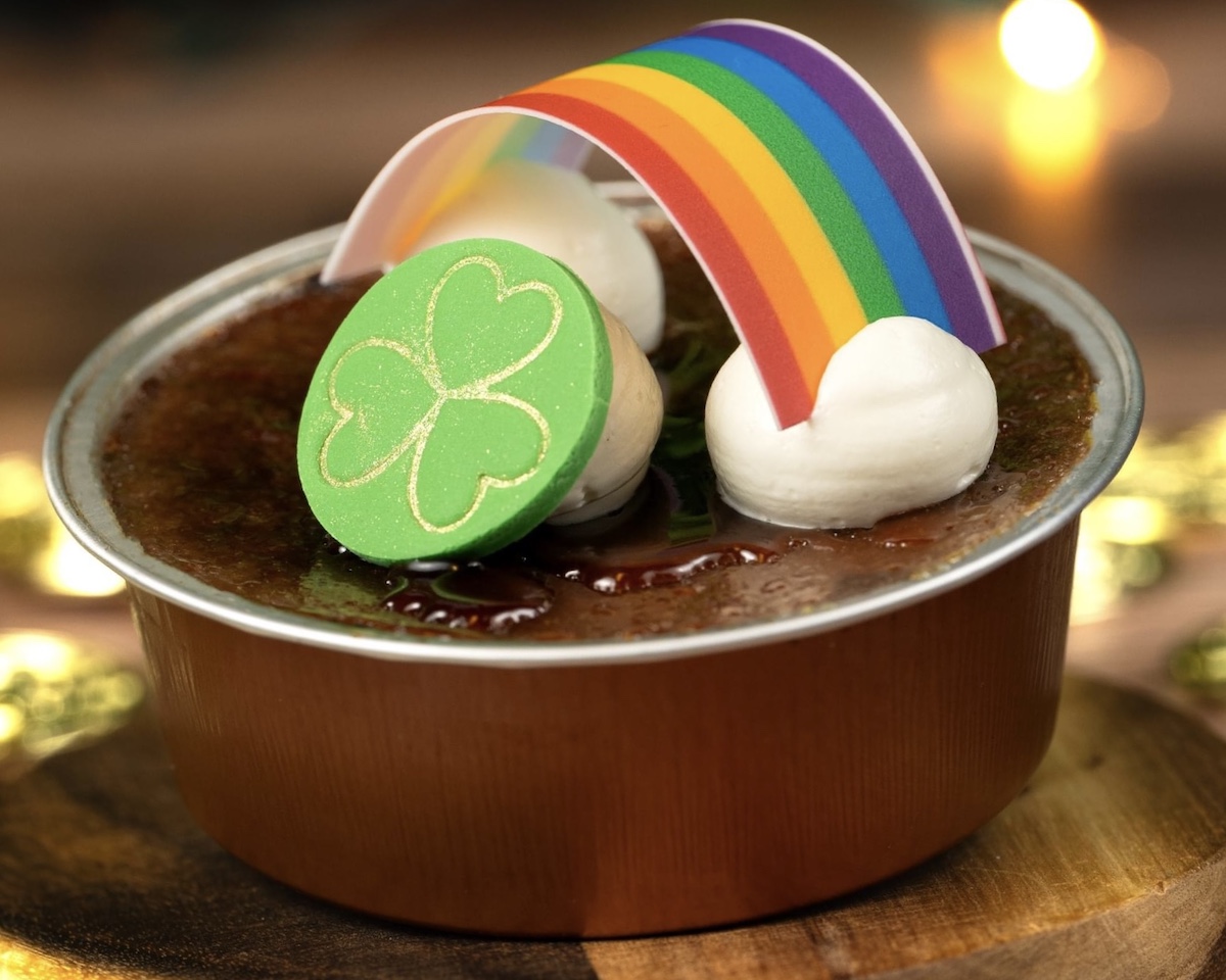 St. Patrick's Day Creme Brulee