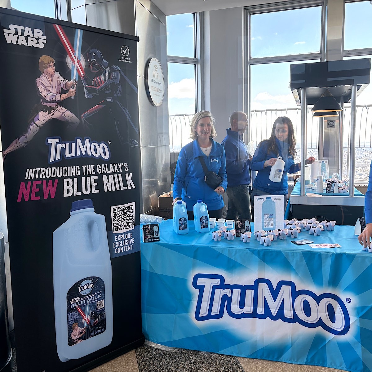 Trumoo blue milk New York City event