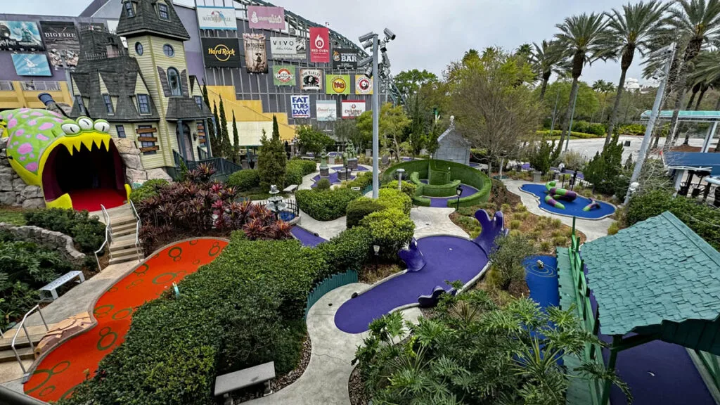 Universal Orlando putt putt course mini-golf