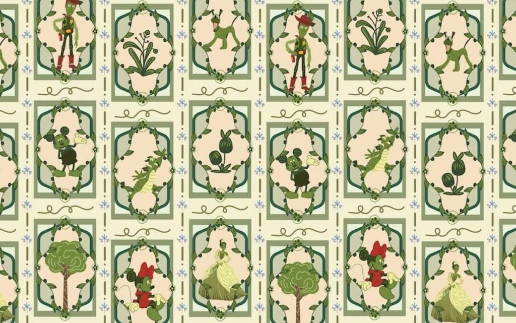 spring topiaries wallpaper