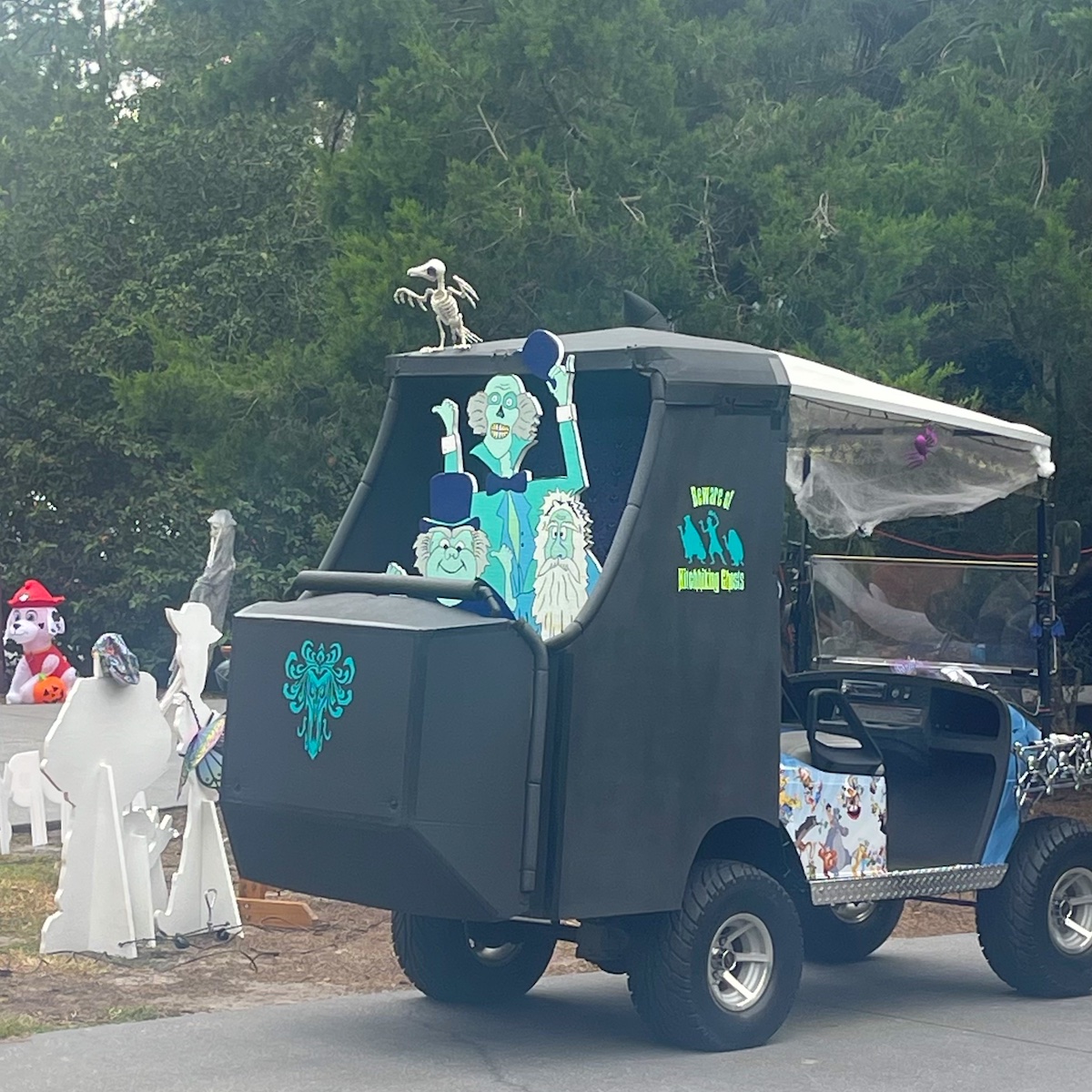 Fort Wilderness Halloween golf cart