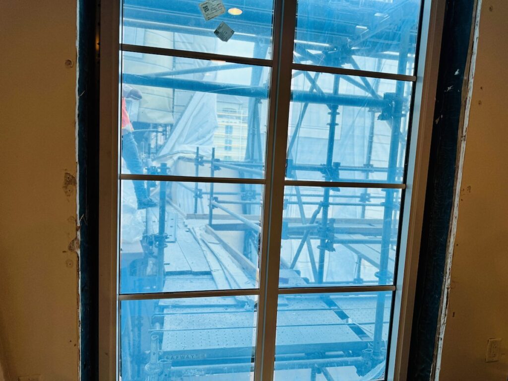 Universal Portofino Bay Construction Window picture