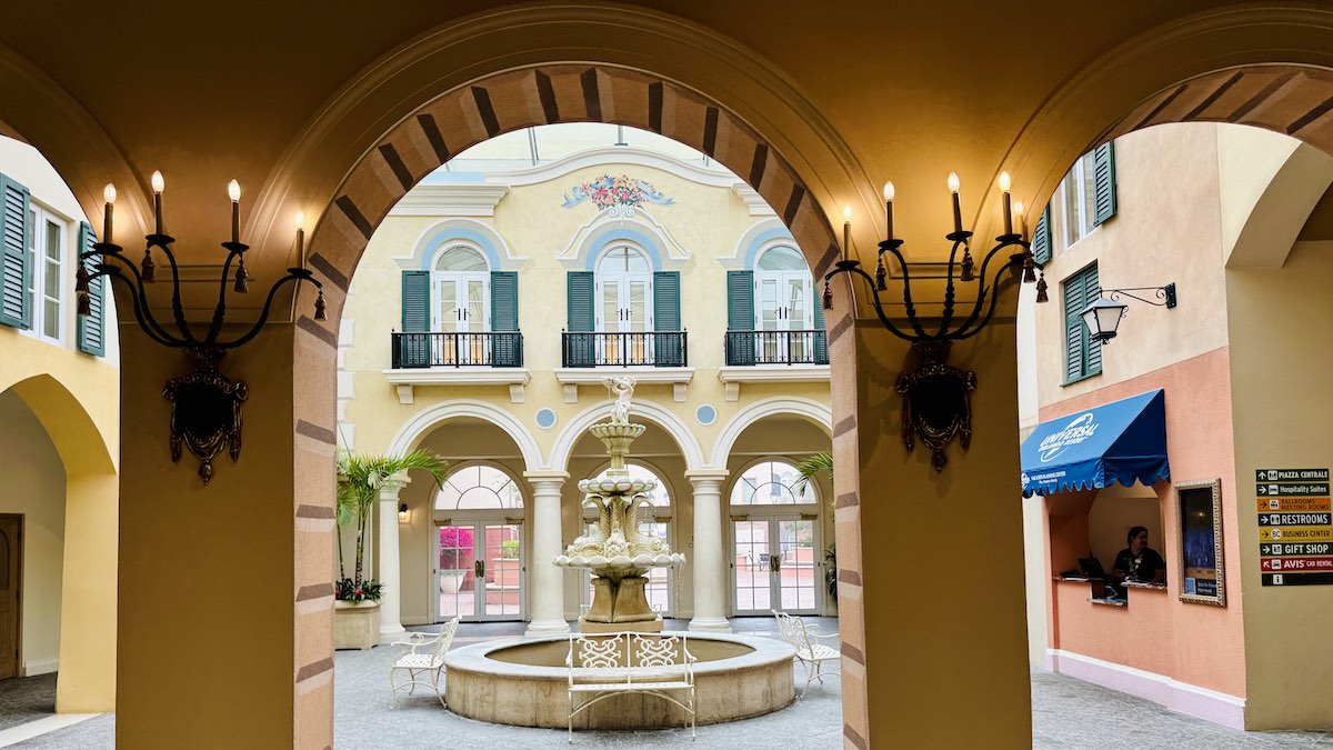 Universal Portofino Bay lobby