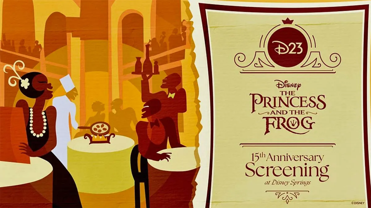 princess and frog screening disney springs