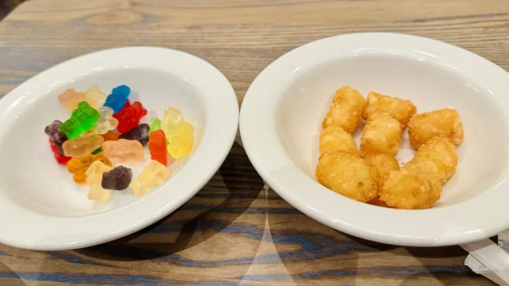 1900 Park Fare Tots and Gummy Bears