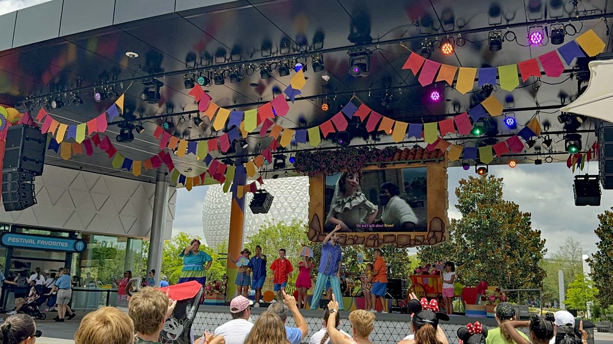 EPCOT CommuniCore entertainment encanto show sing-a-long