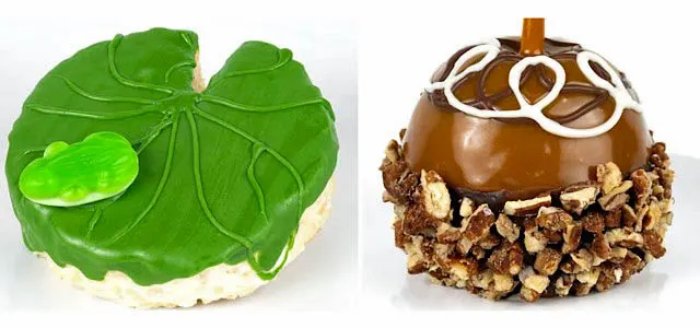 tiana-lily-pad-rice-krispie-pecan-praline-caramel-apple