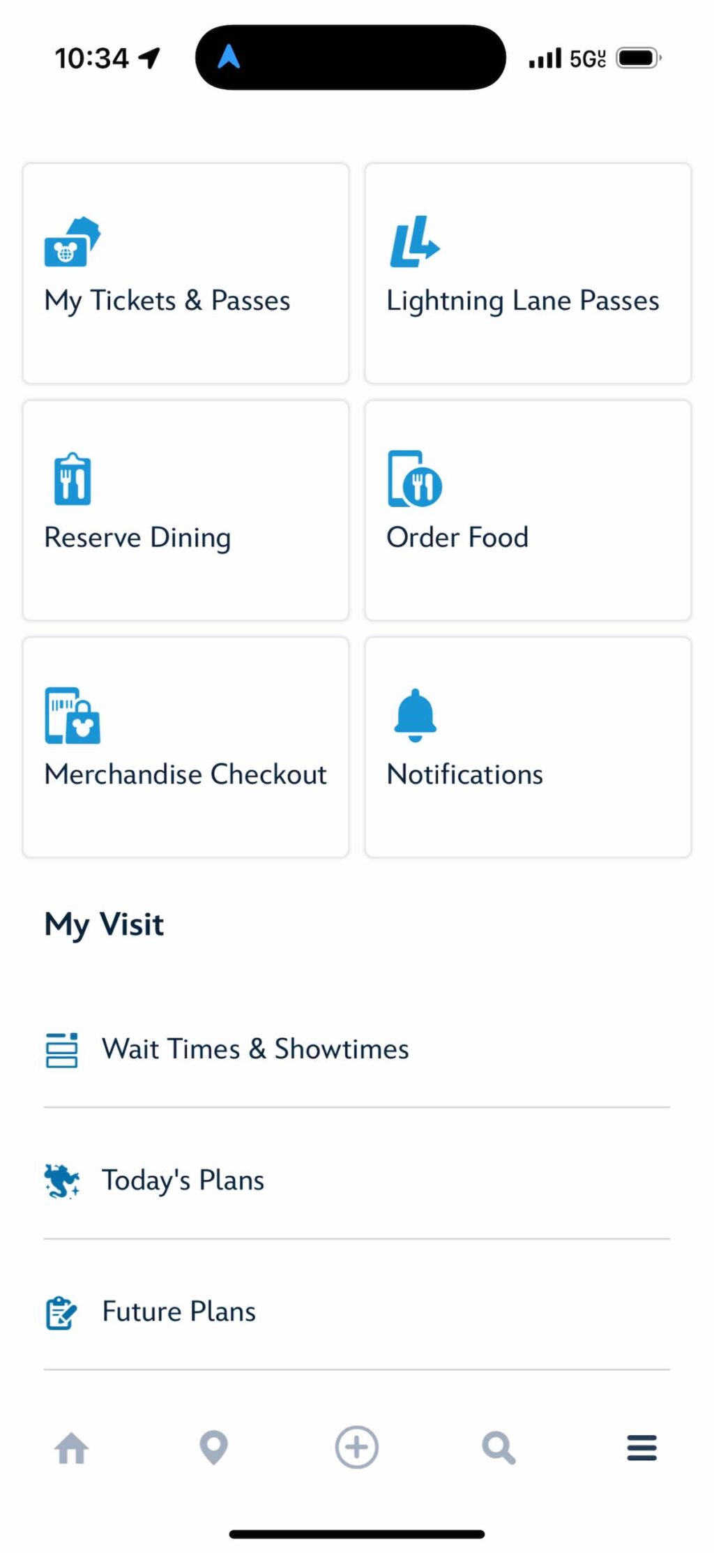 screen shot my disney experience search single rider