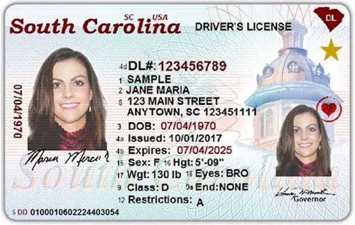 real id sample