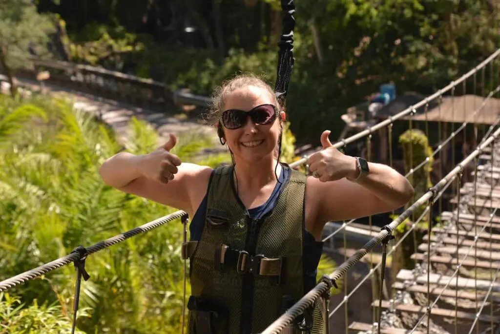 wild africa trek bridge pose