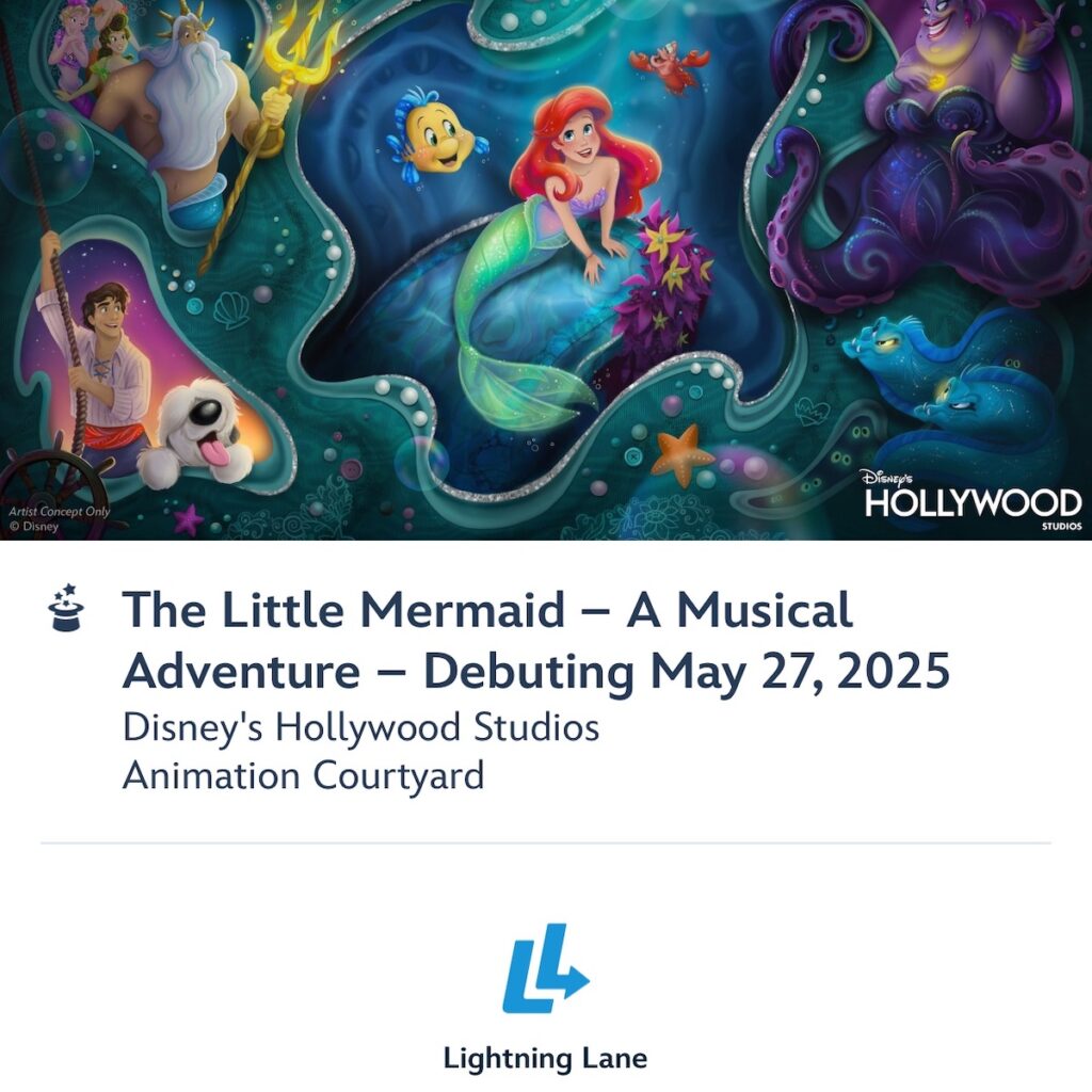 Lightning Lane Little Mermaid