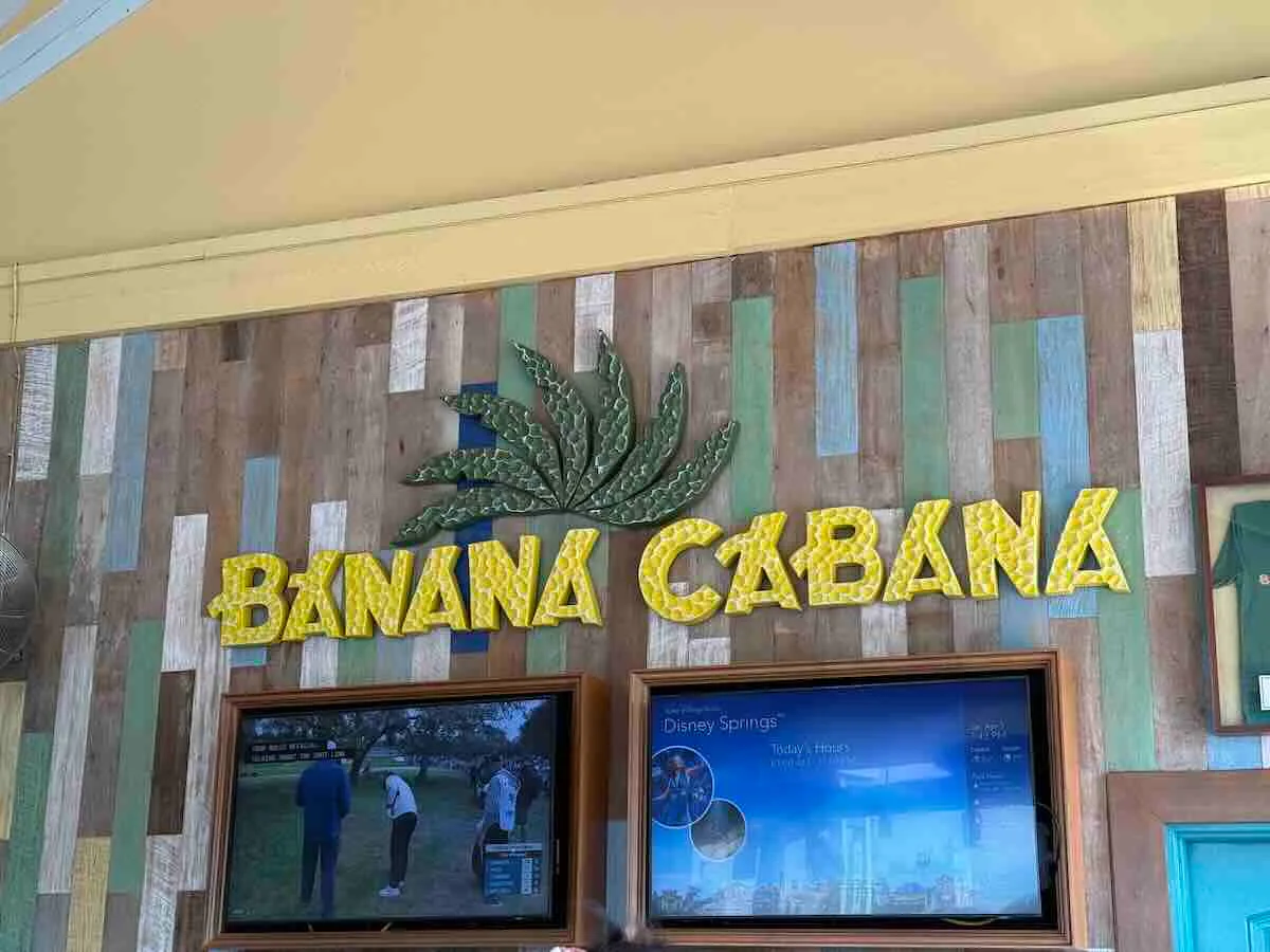 banana cabana sign