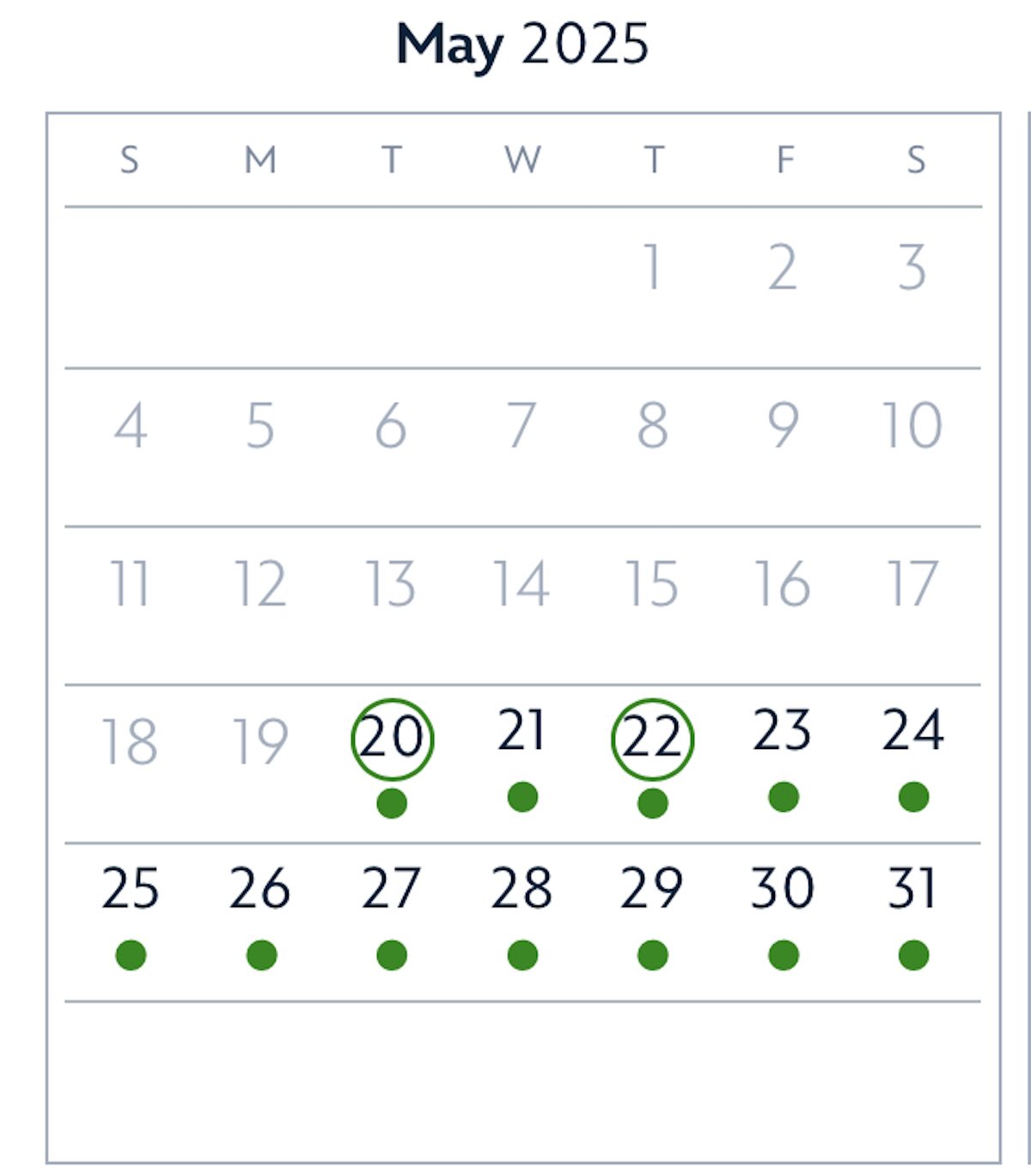 good to go late may 2025