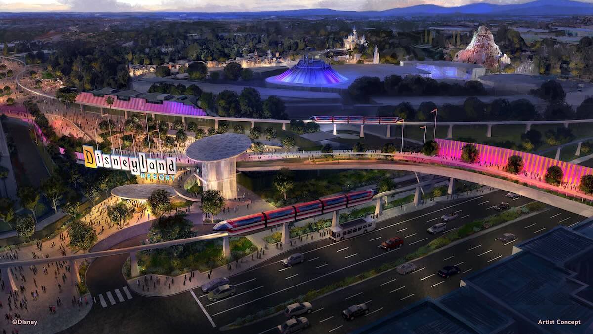 disneyland concept parking hub