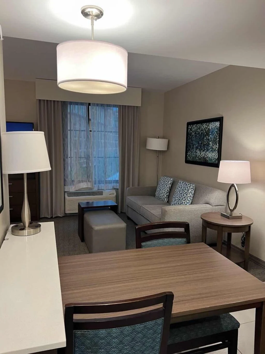 homewood suites studio living room