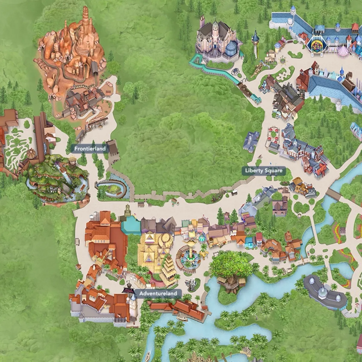Magic Kingdom map MDE