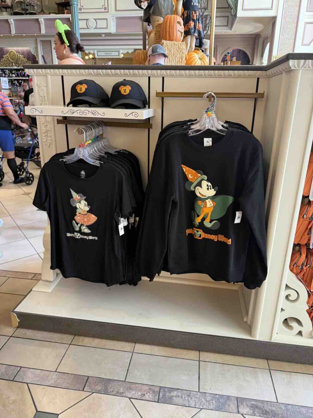halloween ball hat, tee shirt and sweatshirt