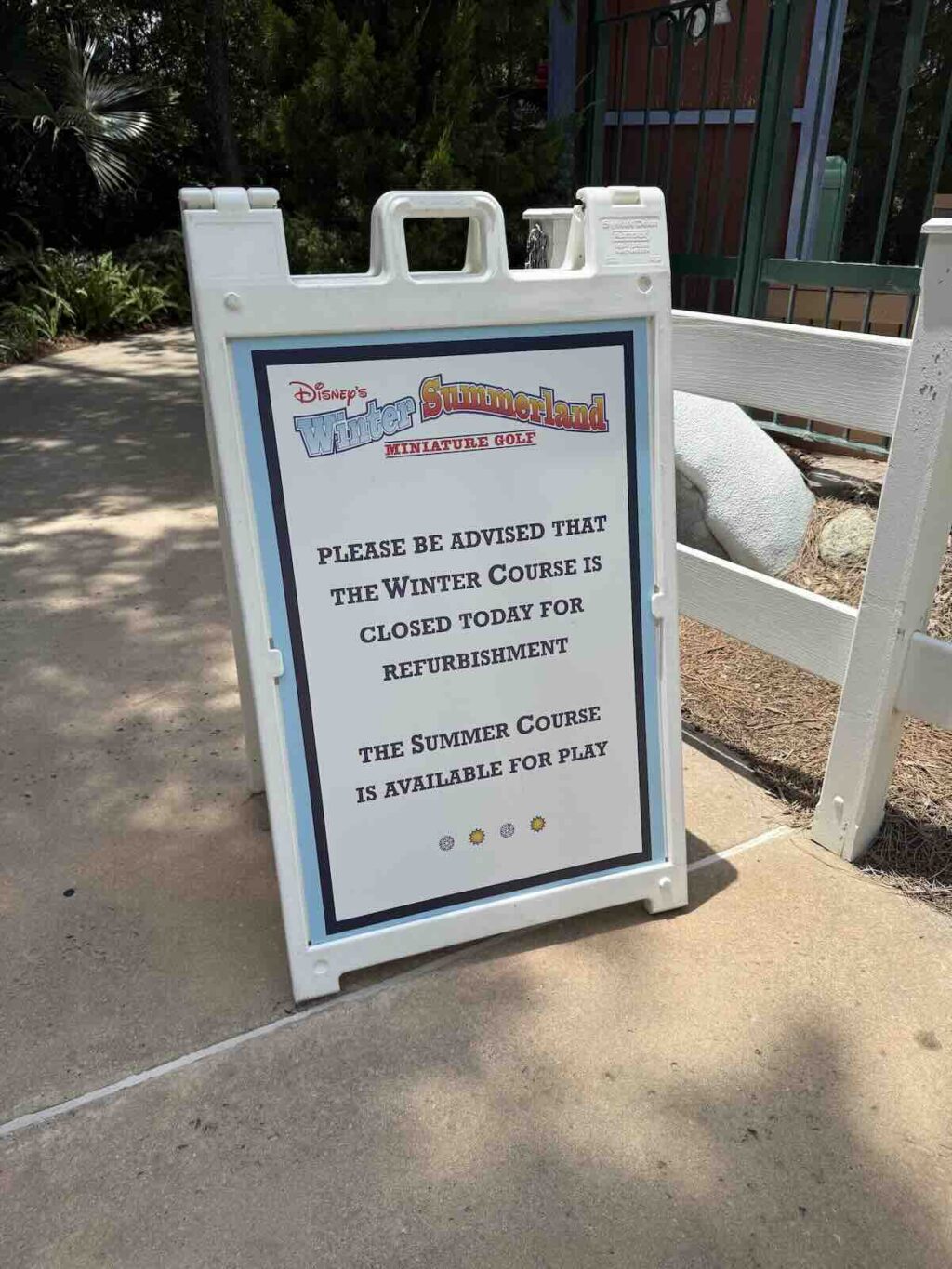 winter summerland course closed