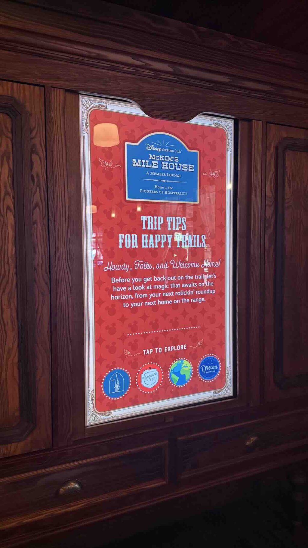 dvc lounge magic kingdom interactive board