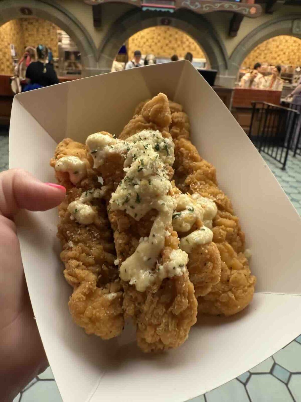 halloween garlic parm chicken strips