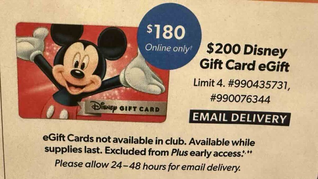 sam's club gift card deal