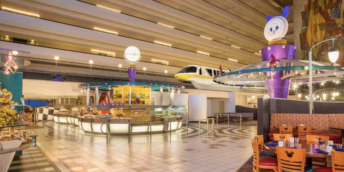chef mickey buffet and monorail