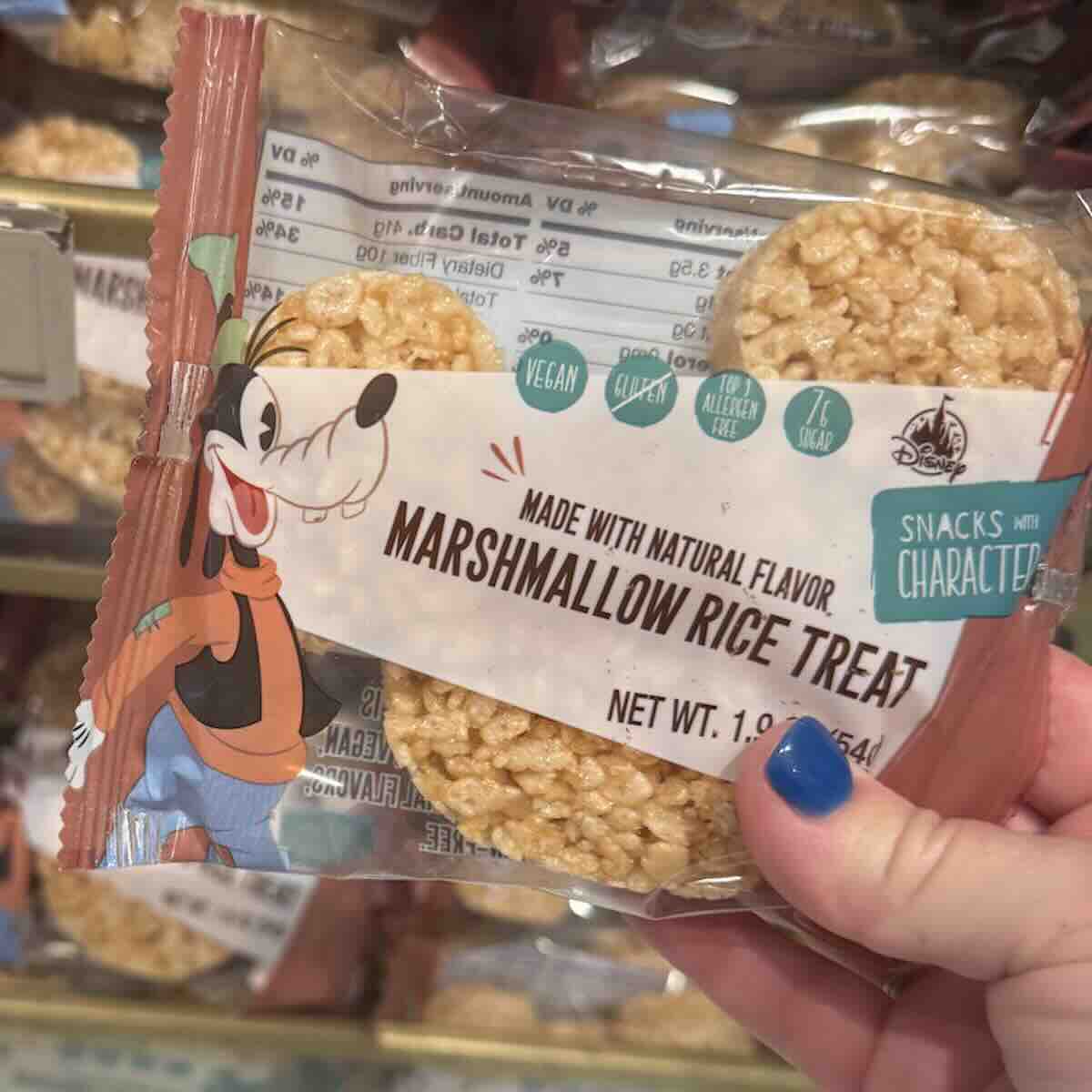 marshmallow rice treat snack with character