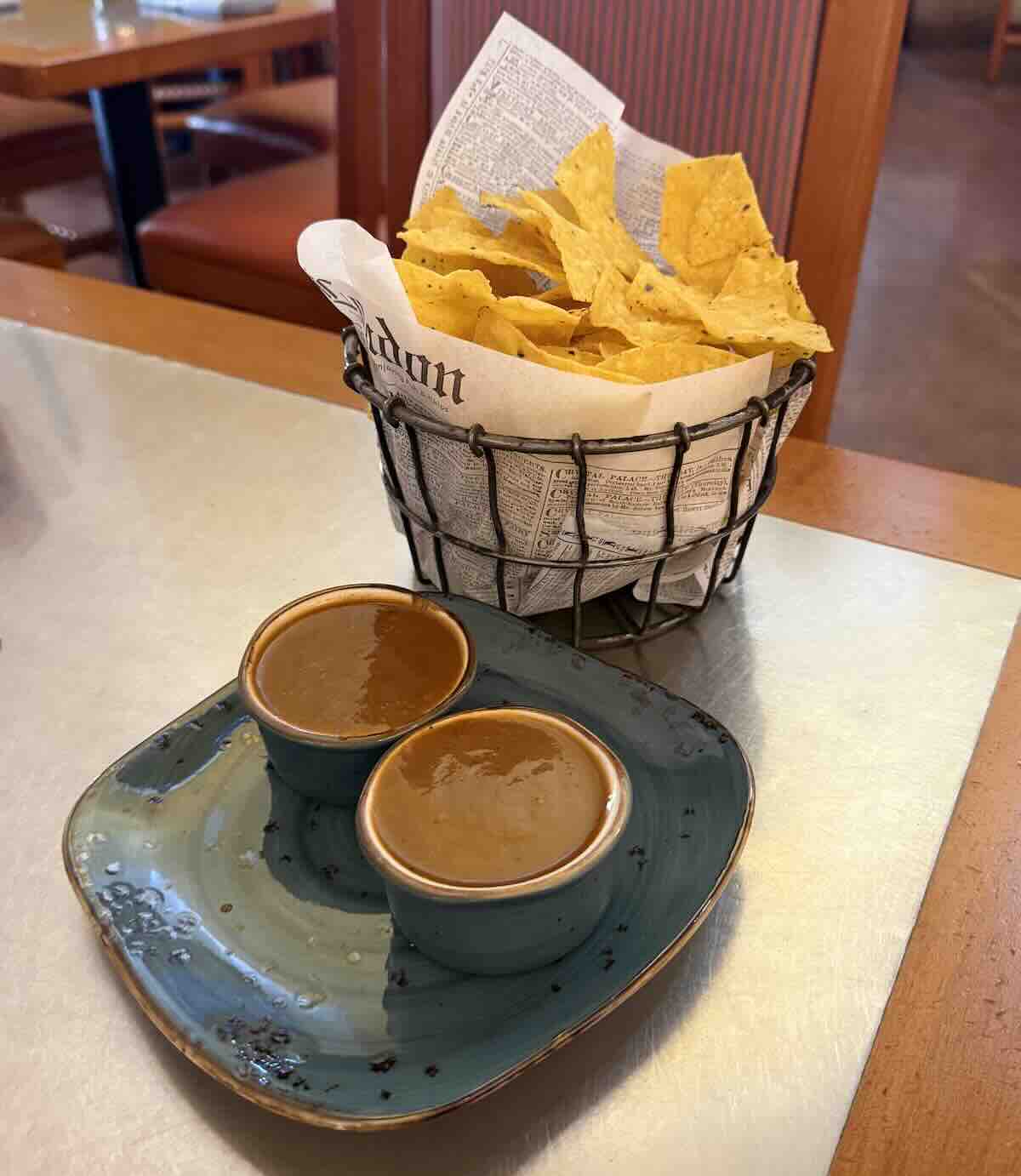 maya grill chips and salsa