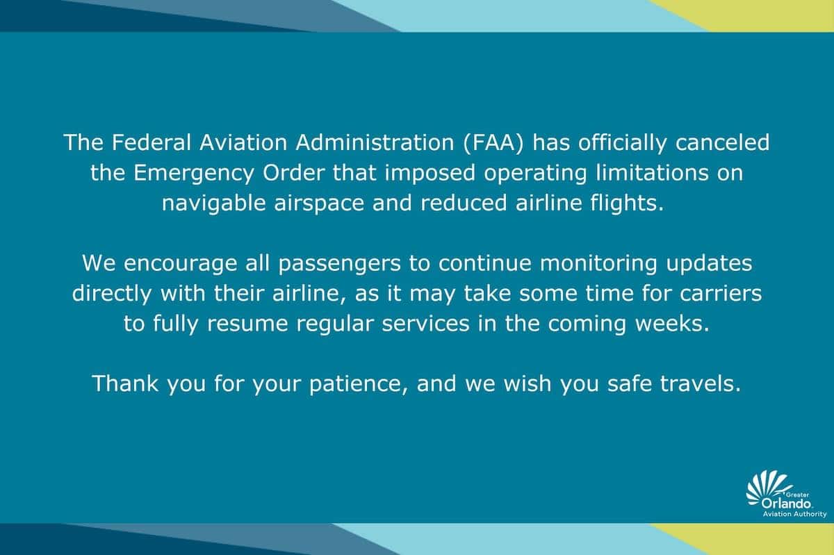 orlando airport normal operations