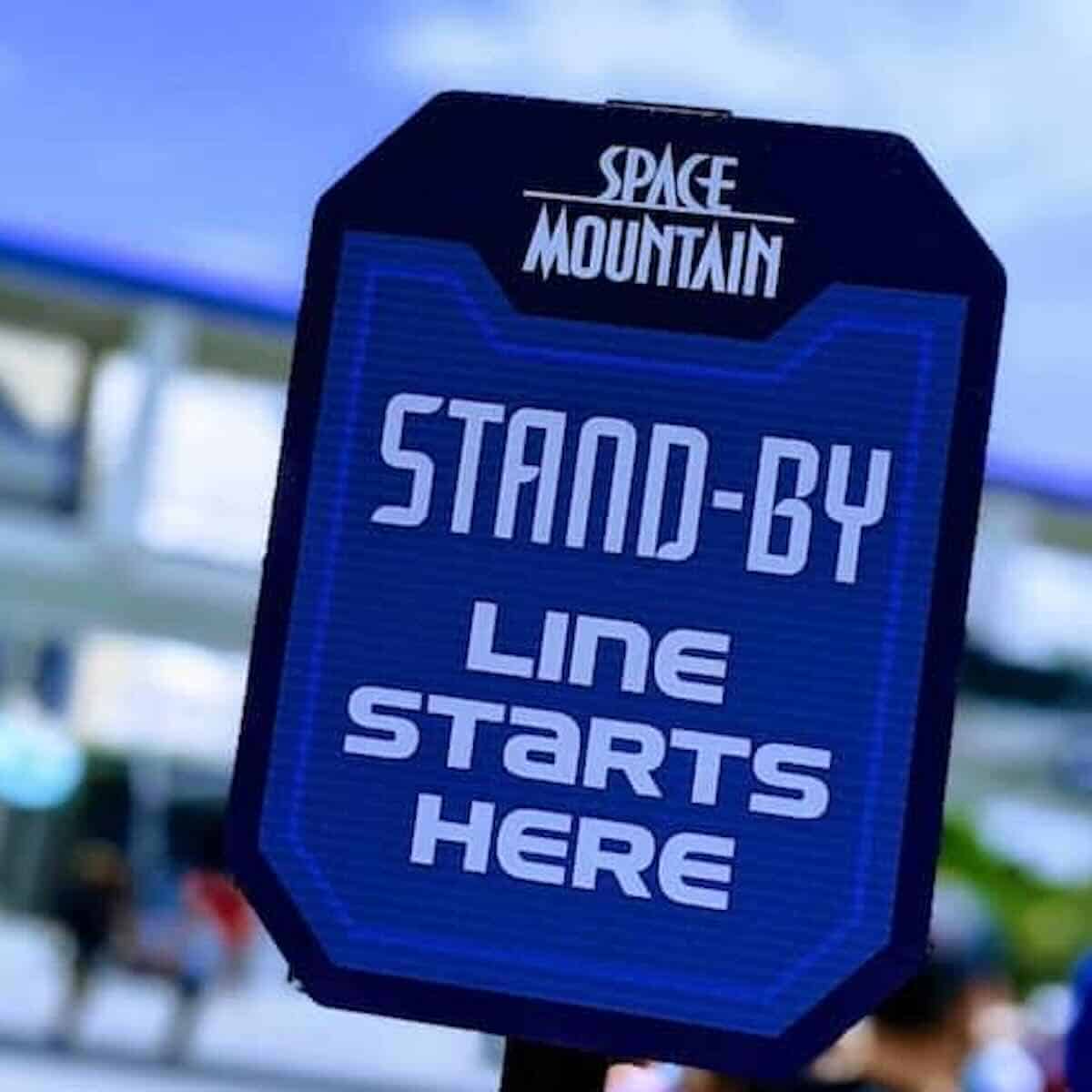 space mountain standby