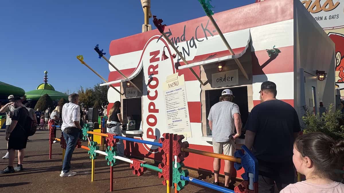toy story popcorn and snacks stand