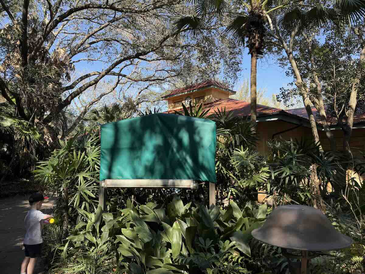 animal kingdom sign covered