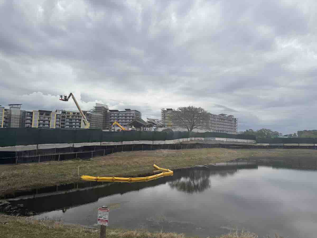 front of lakeshore lodge