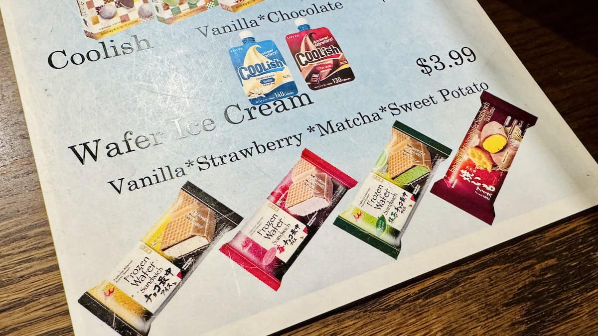 Snack Menu Japan Disney