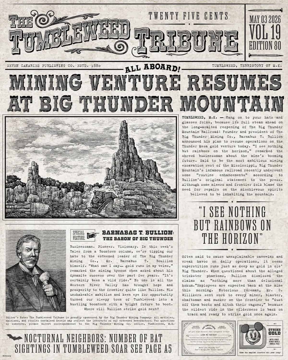 Big Thunder newspaper