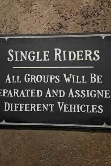 Disappointing Change For This Single Rider Queue